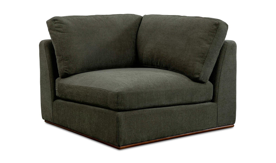 Rue Corner Chair Deep Green - SwayLiving