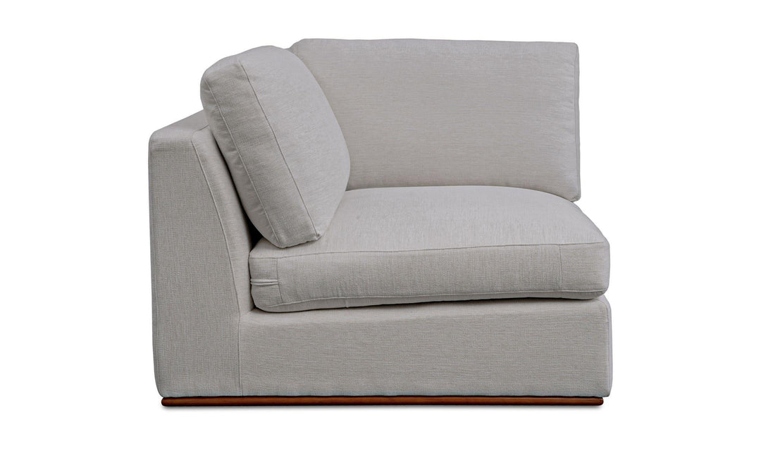 Rue Corner Chair Flecked Grey - SwayLiving