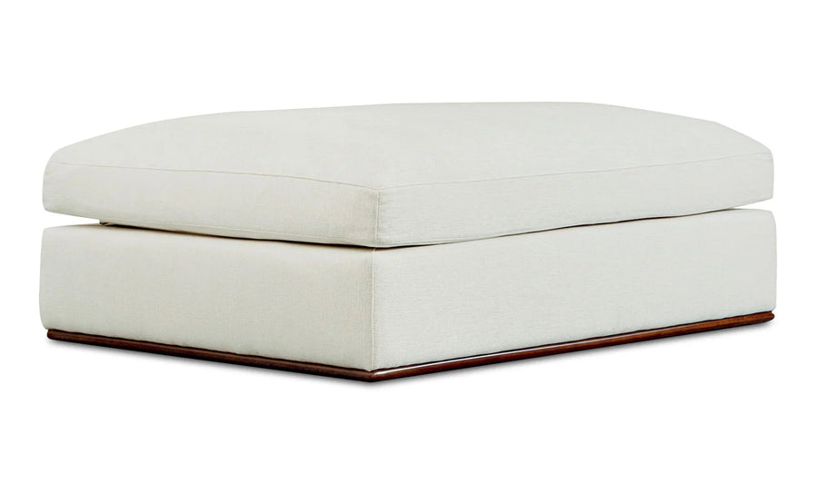 Rue Ottoman Off White - SwayLiving
