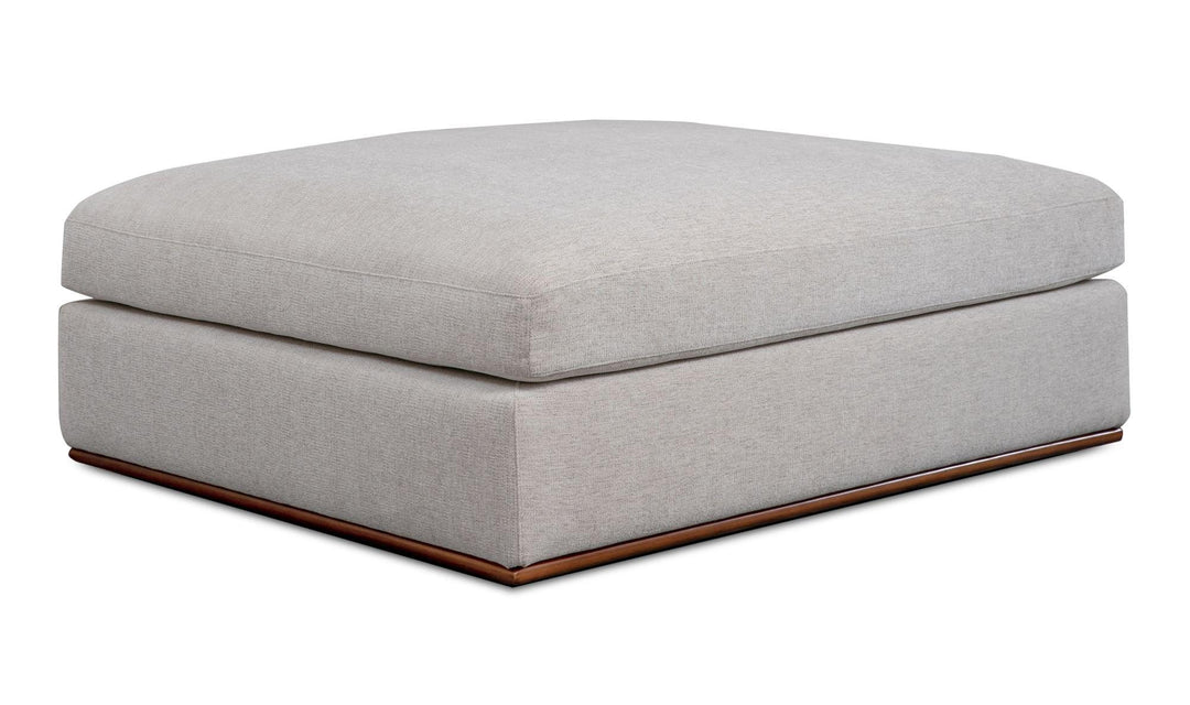 Rue Ottoman Flecked Grey - SwayLiving
