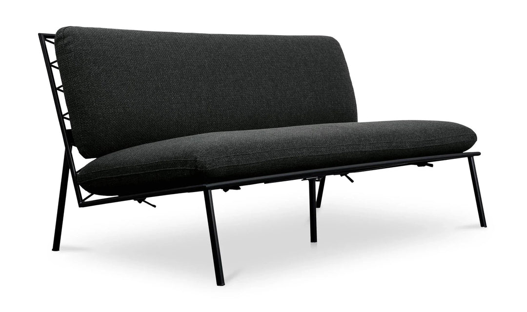 Salma Outdoor Sofa Speckled Charcoal - SwayLiving