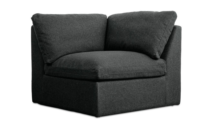 Miles Outdoor Corner Speckled Charcoal - SwayLiving