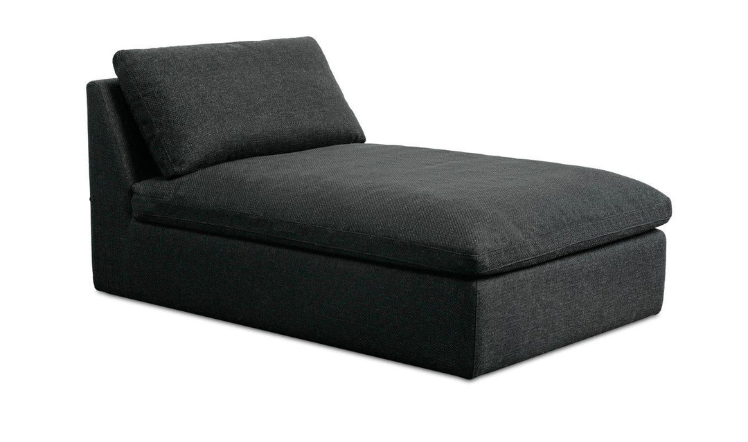 Miles Outdoor Chaise Speckled Charcoal - SwayLiving