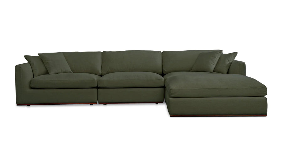 Rue Lounge Modular Sectional Deep Green - SwayLiving