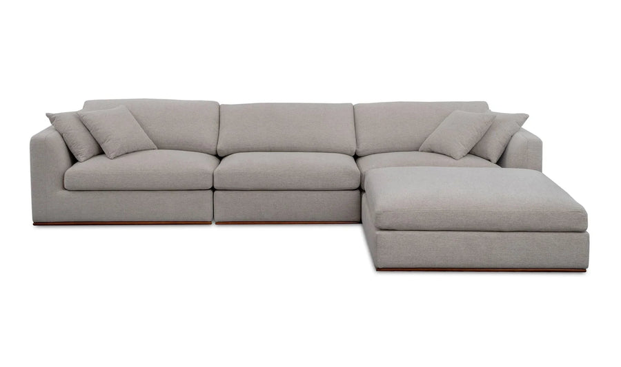 Rue Lounge Modular Sectional Flecked Grey - SwayLiving