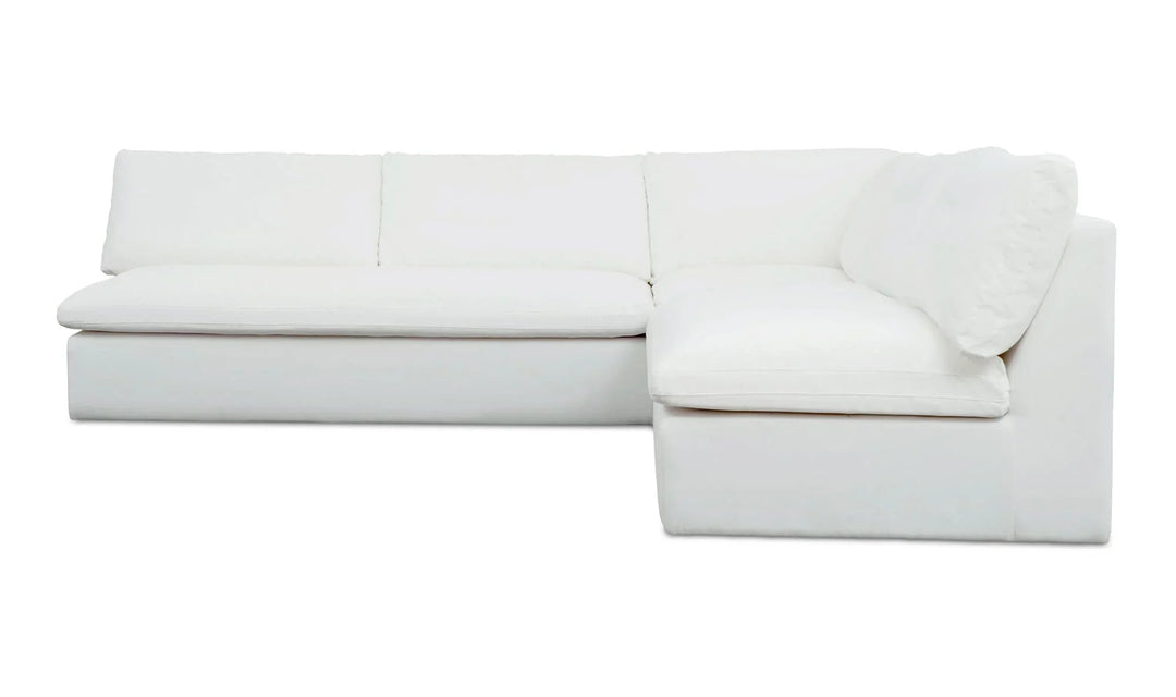 Miles Outdoor Modular 3 Piece White - SwayLiving