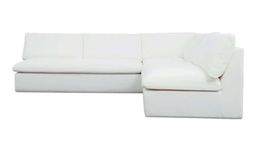 Miles Outdoor Modular 3 Piece White - SwayLiving