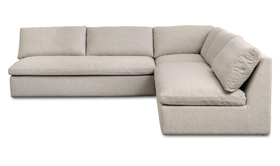 Miles Outdoor Modular 3 Piece Speckled Light Grey - SwayLiving