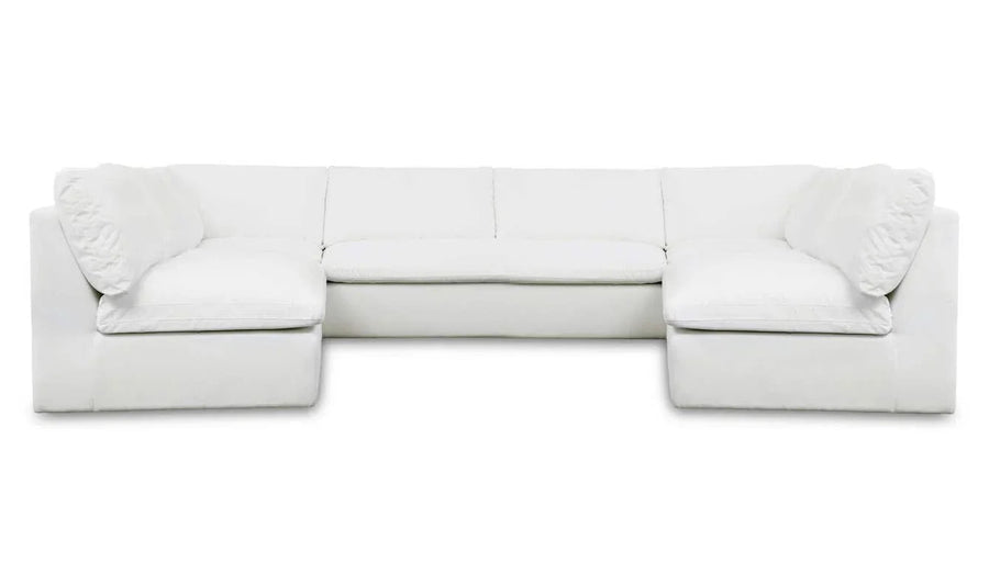 Miles Outdoor Modular 5 Piece White - SwayLiving
