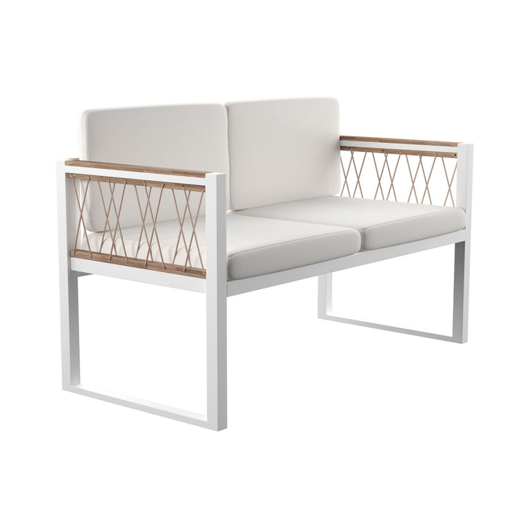 SwayLiving Wallmond Cushioned Outdoor Loveseat/Settee OUTDOOR CHAISE LOUNGES