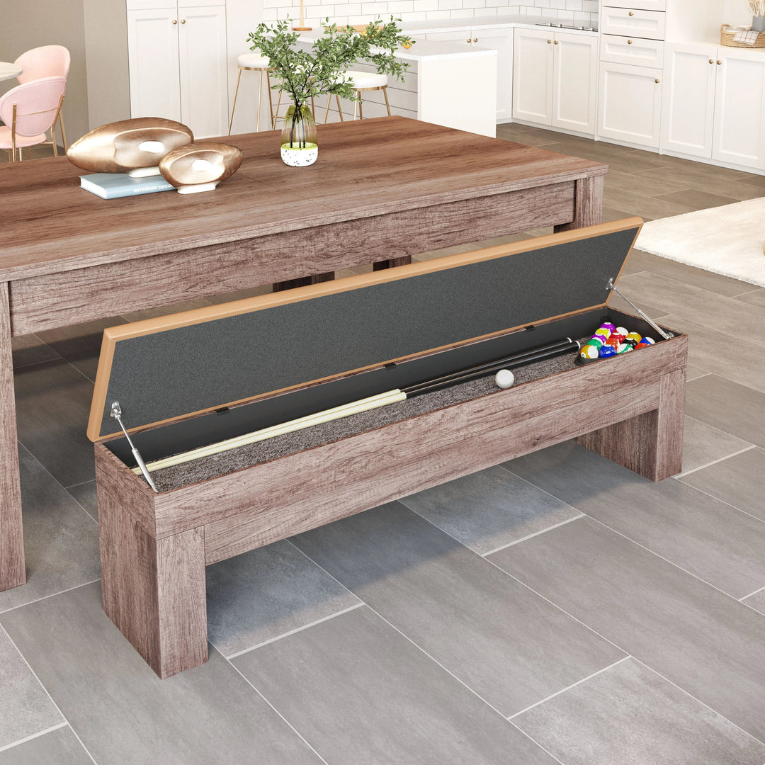 SwayLiving Bonker Storage Bench (Set of 2) Brown BENCHES
