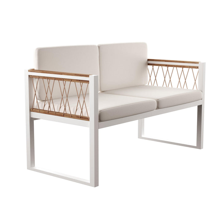 SwayLiving Wallmond Cushioned Outdoor Loveseat/Settee OUTDOOR CHAISE LOUNGES