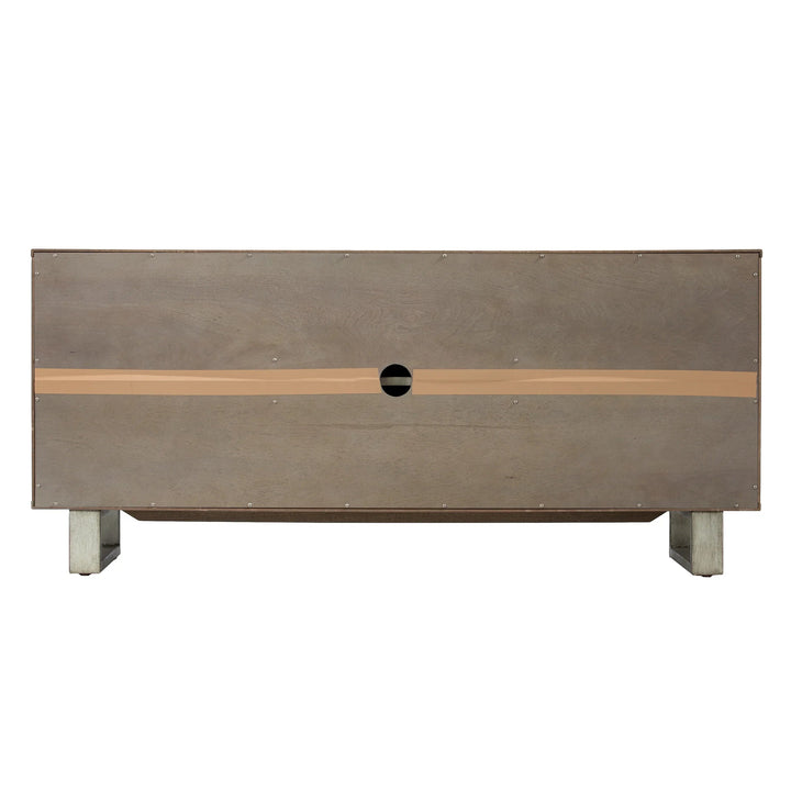 SwayLiving Abston 3-Door Media Console MEDIA + TV STANDS