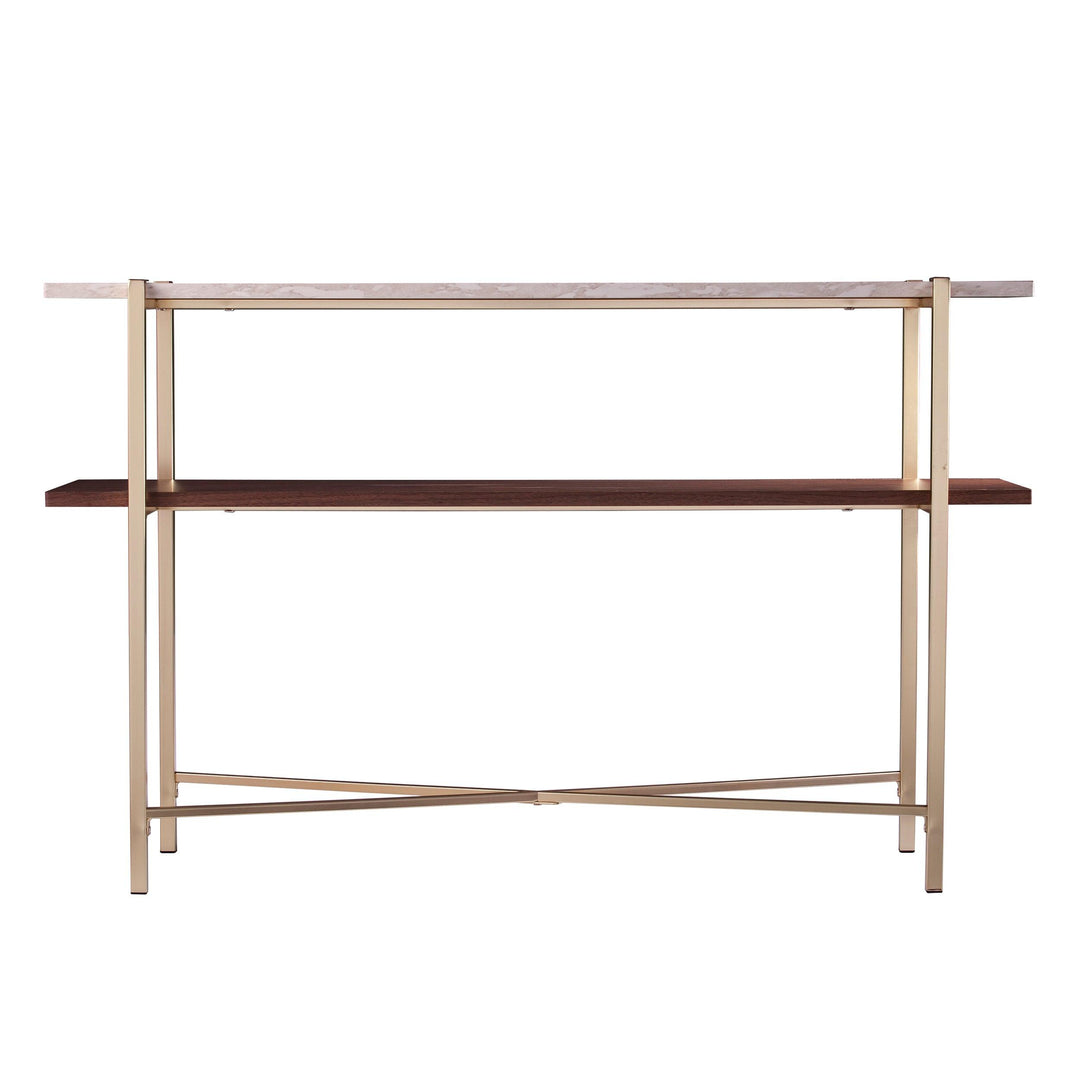 SwayLiving Ardmillan Faux Marble Console Table w/ Storage CONSOLE TABLES