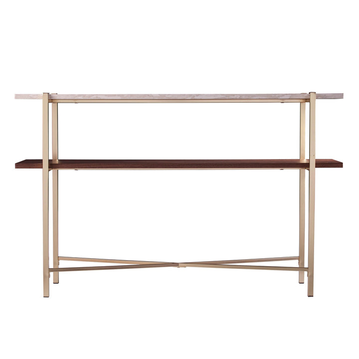 SwayLiving Ardmillan Faux Marble Console Table w/ Storage CONSOLE TABLES