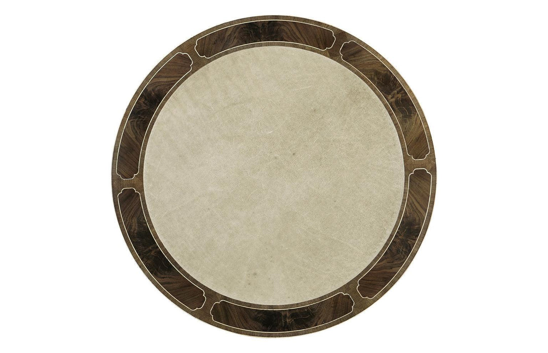 SwayLiving Buckingham Bleached Mahogany Drum Table ACCENT TABLES