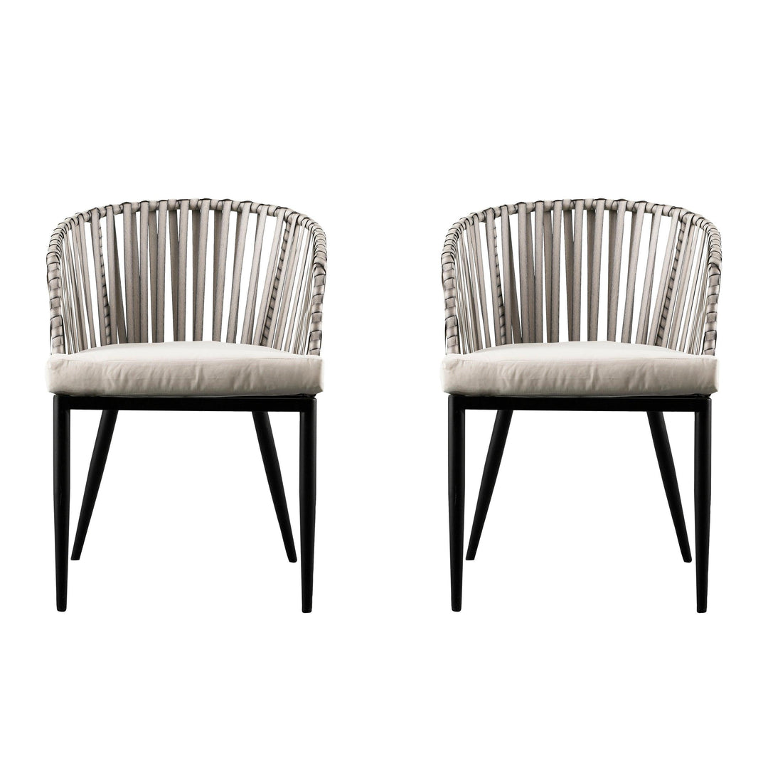 SwayLiving Melilani Outdoor Chairs w/ Cushions – 2pc Set OUTDOOR DINING CHAIRS