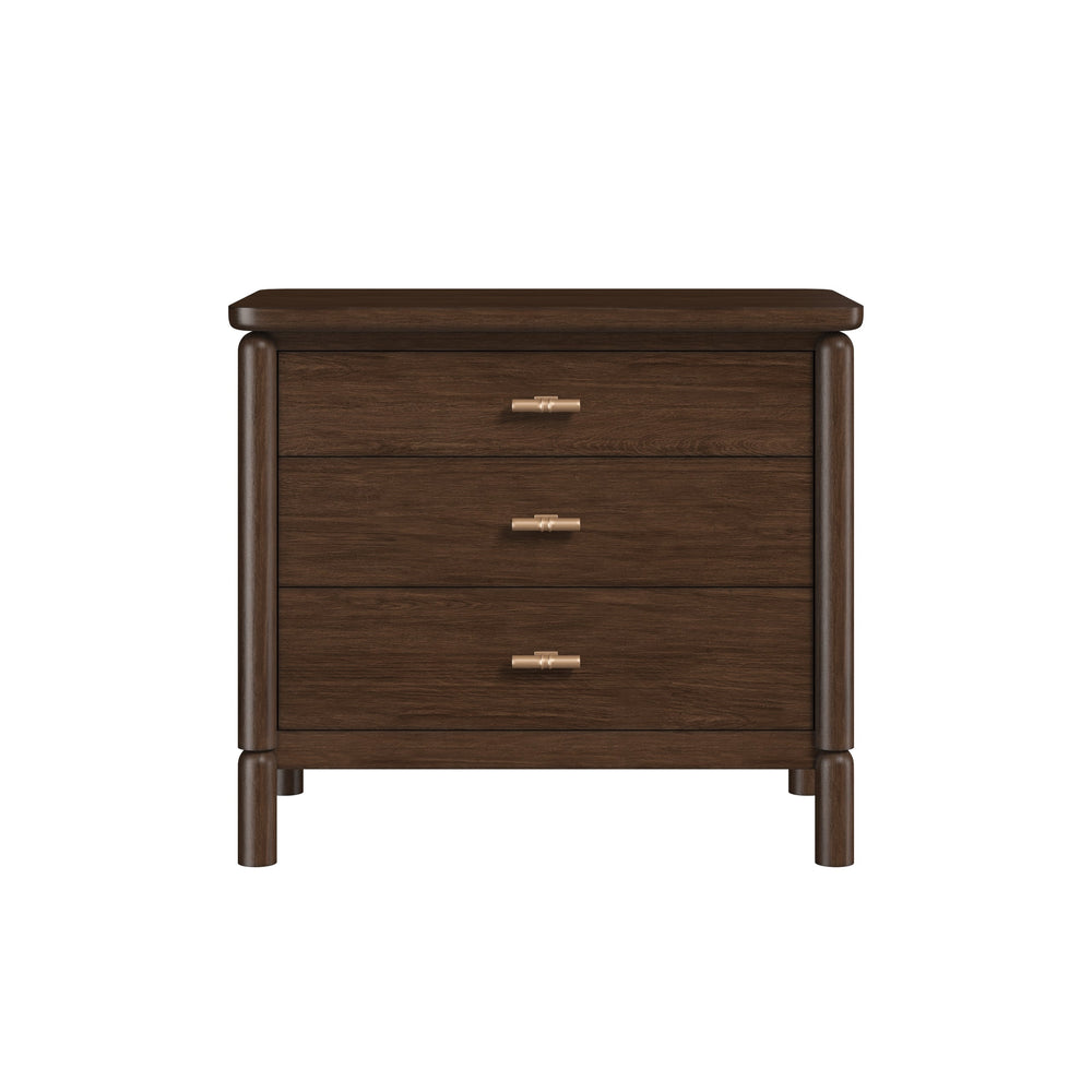Verge 3 Drawer Nightstand