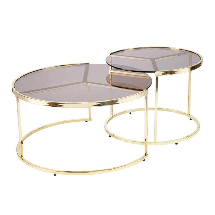 SwayLiving Martley 2pc Nesting Cocktail Table Set COFFEE TABLES