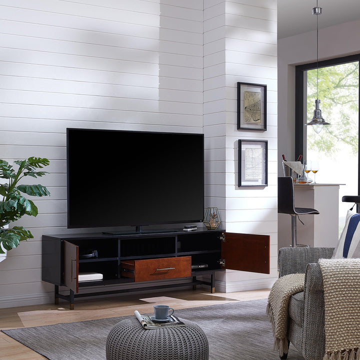 SwayLiving Blynn Midcentury Modern Media Console MEDIA + TV STANDS