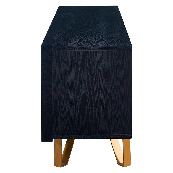 SwayLiving Malone Black Entertainment Console CONSOLE TABLES