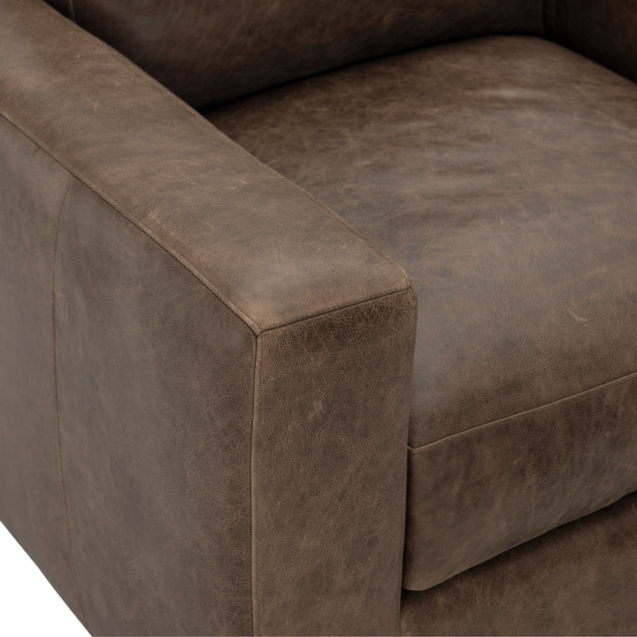Dawkins Leather Swivel Chair