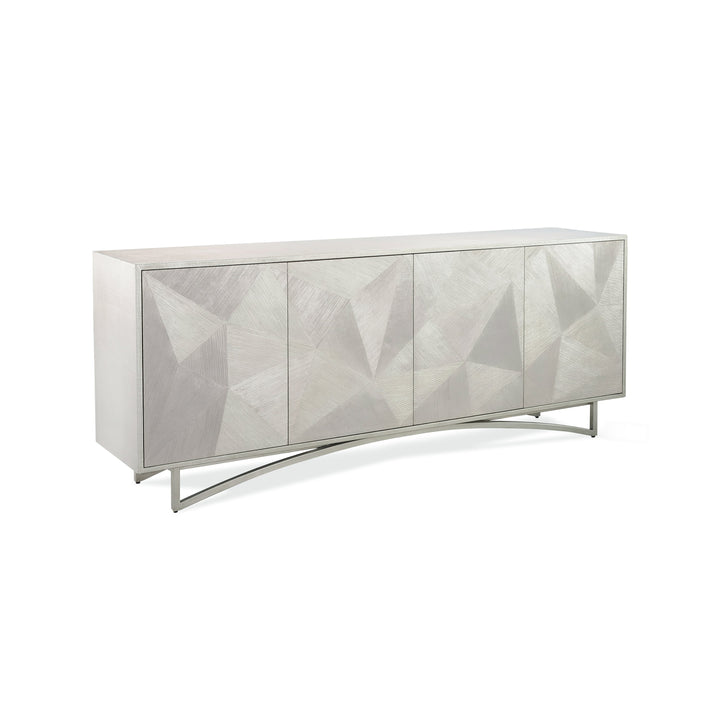 Vertex Four-Door Sideboard, Silver