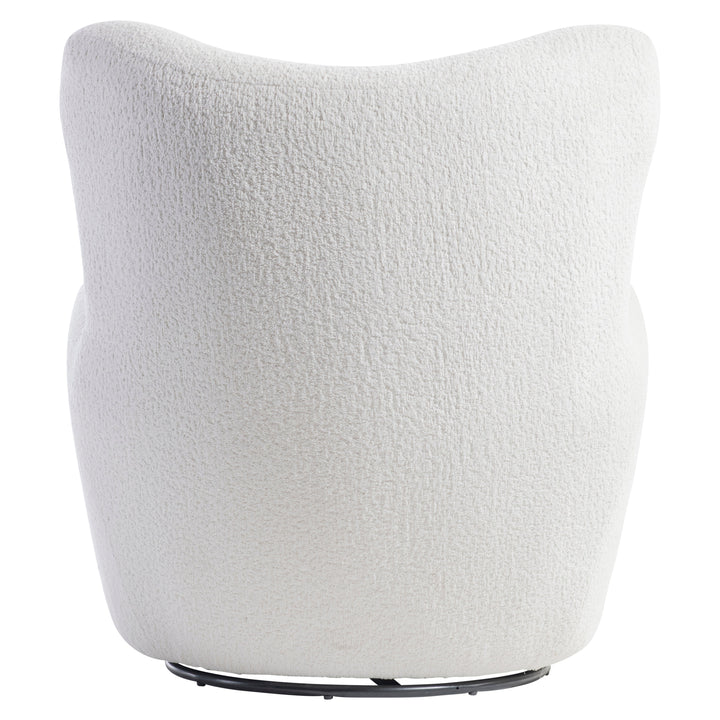 Silvi Fabric Swivel Chair, White