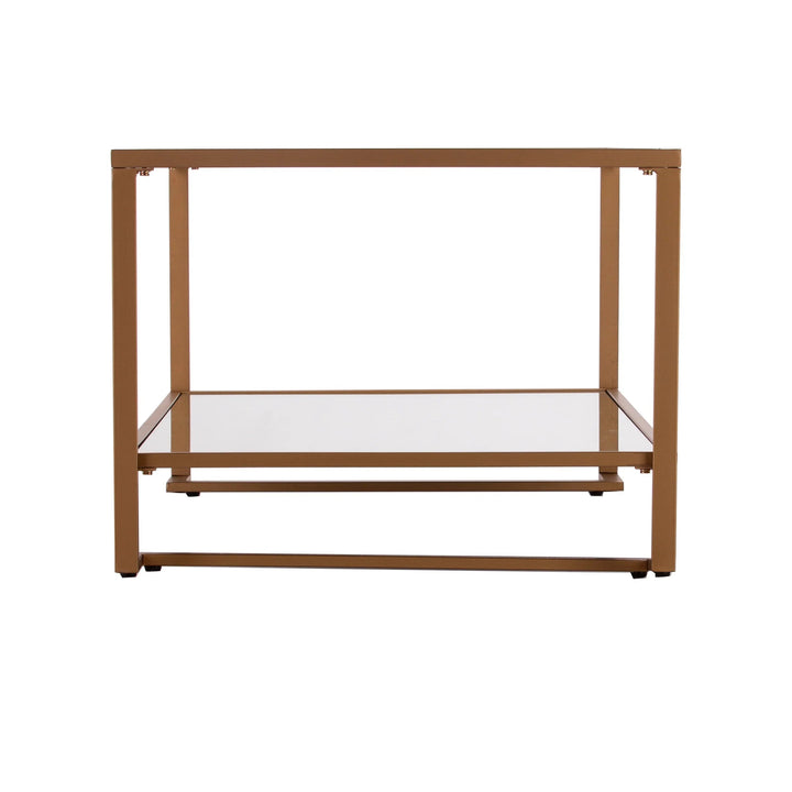 SwayLiving Horten Glass-Top Cocktail Table COFFEE TABLES