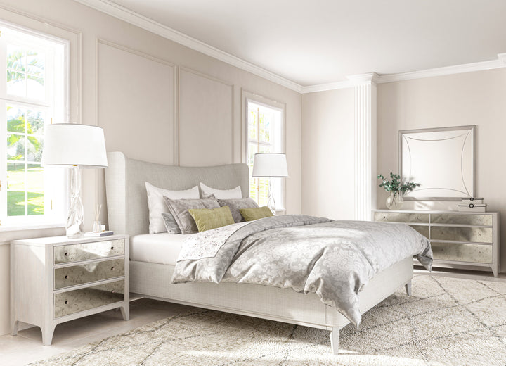 Mezzanine 3 Drawer Mirrored Nightstand