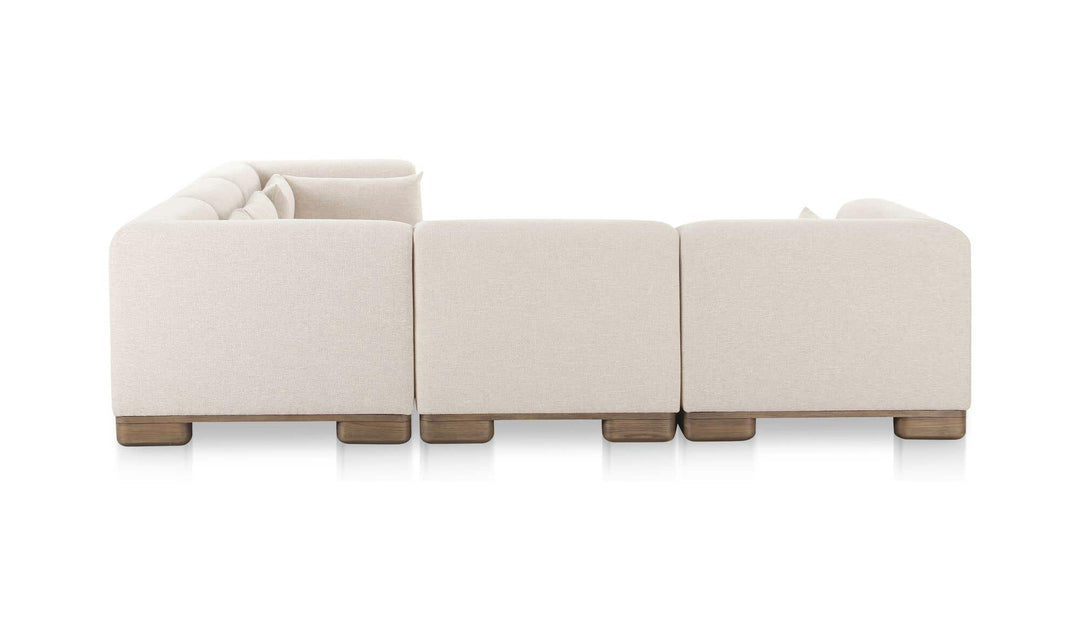 SwayLiving - June Classic L-Shaped Modular Sectional Oatmeal - OA-1048-34 | SwayLiving