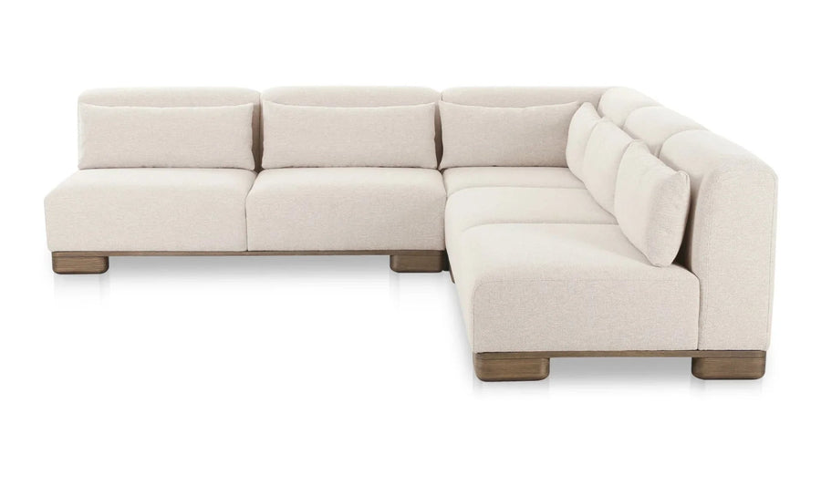 June Corner Modular Sectional Oatmeal - SwayLiving
