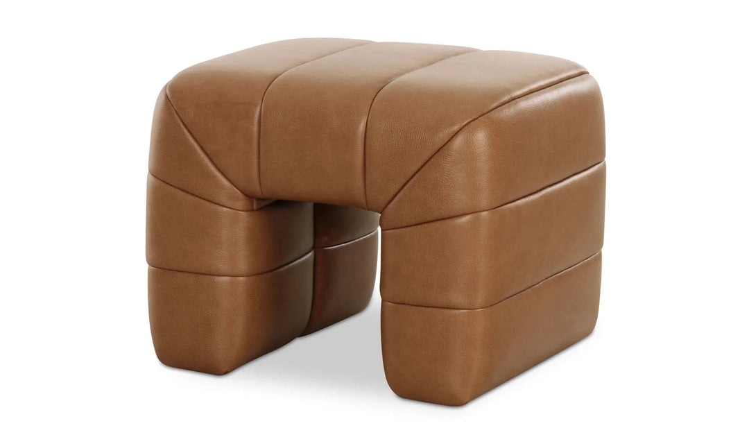Verity Stool Tan Leather - SwayLiving