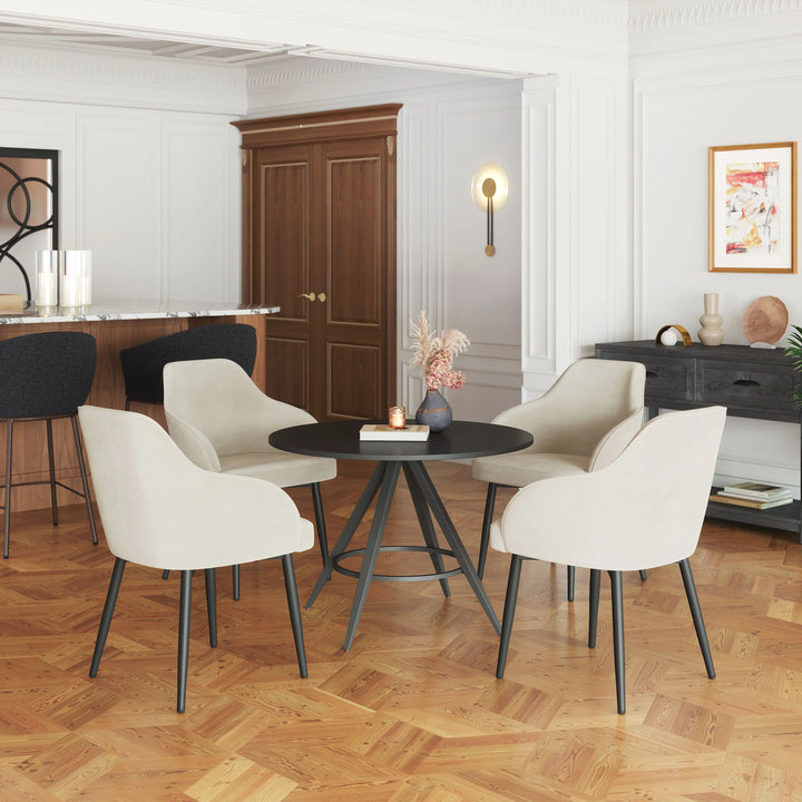 SwayLiving Jolie Dining Chair (Set of 2) Ivory DINING CHAIRS