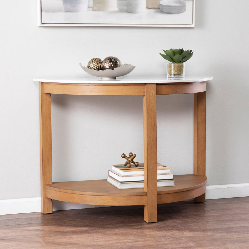 SwayLiving Chandlen Demilune Console Table CONSOLE TABLES