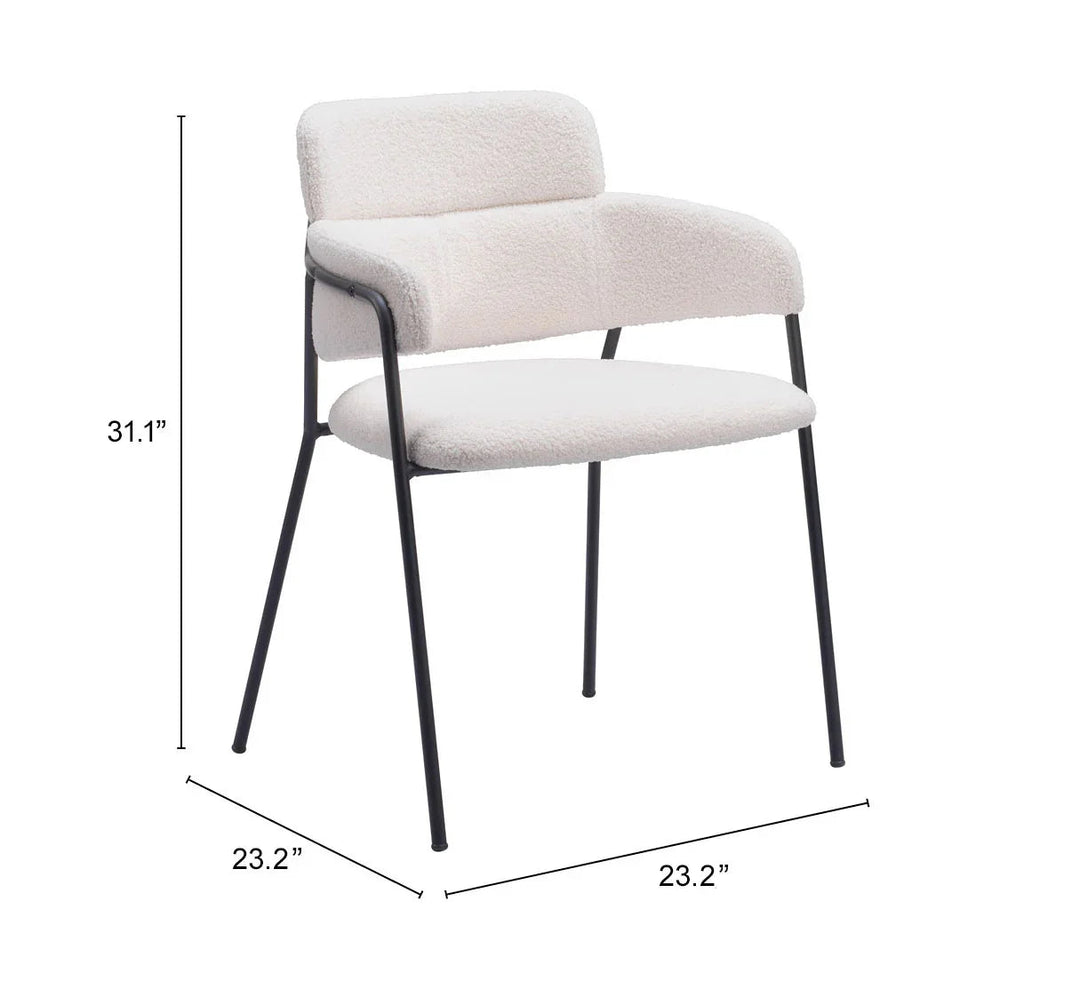 SwayLiving Marcel Dining Chair (Set of 2) Cream DINING CHAIRS