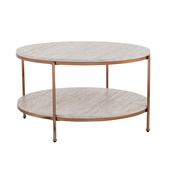 SwayLiving Silas Faux Stone Coffee Table COFFEE TABLES