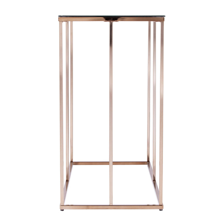 SwayLiving Nicholance Contemporary Glass-Top Console Table CONSOLE TABLES