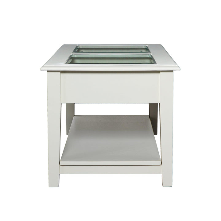 SwayLiving Panorama Glass-Top Coffee Table COFFEE TABLES