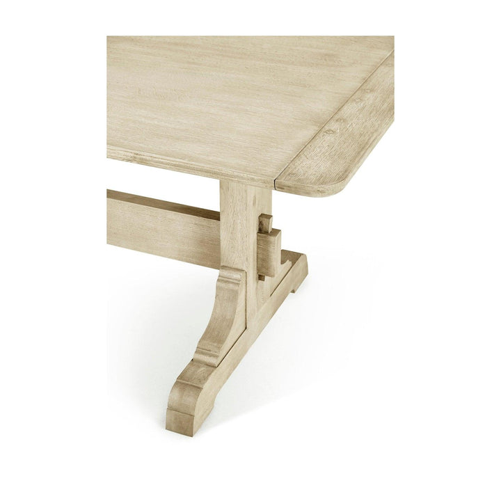 SwayLiving Timeless Epoch Trestle Dining Table in Stripped Oak DINING TABLES