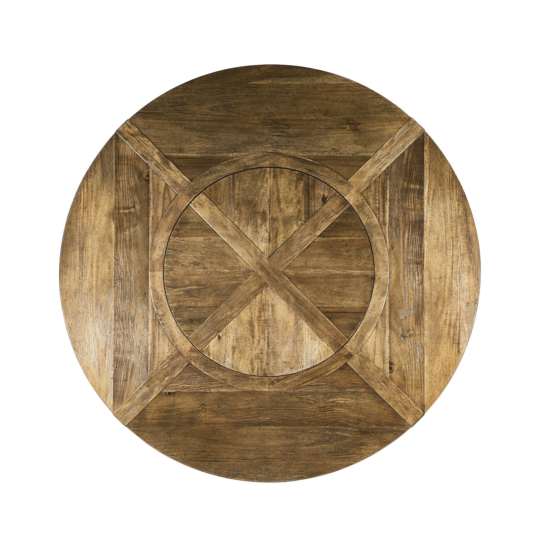 SwayLiving Casually Country Round 72" Solid Wood Dining Table DINING TABLES