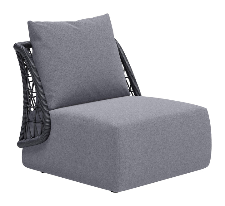 SwayLiving Mekan Accent Chair Gray OUTDOOR CHAISE LOUNGES
