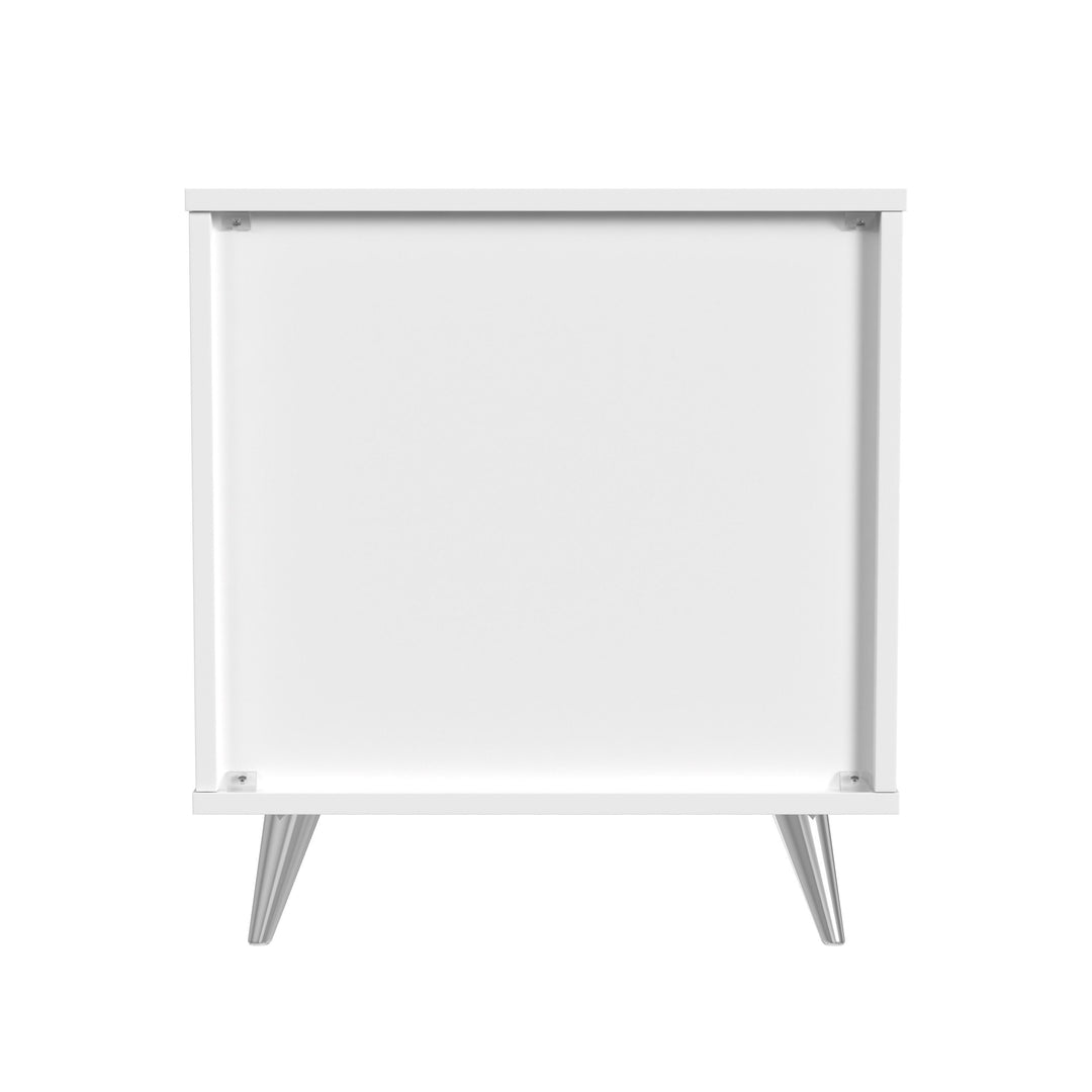 SwayLiving Oren Nightstand with Drawers - White NIGHTSTANDS