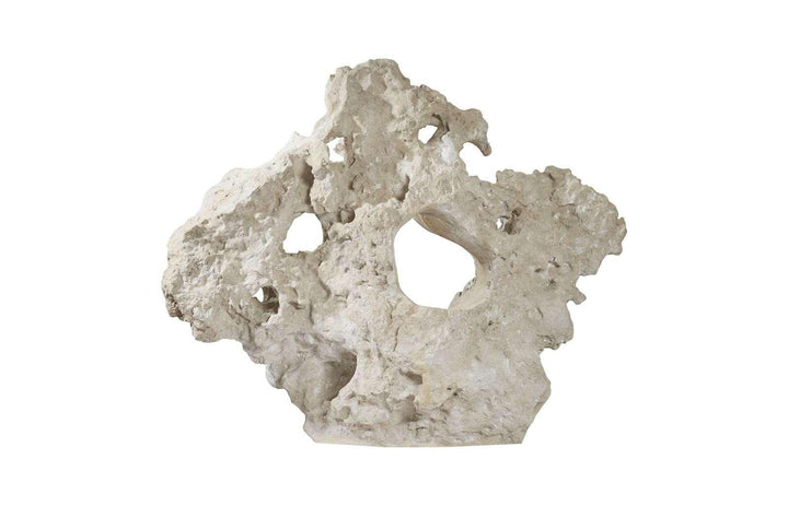 SwayLiving Colossal Cast Stone Sculpture with Seat, Roman Stone DECORATIVE OBJECTS