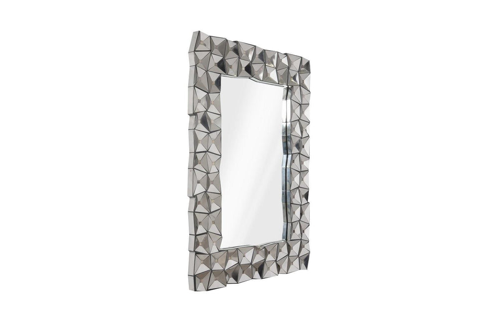 SwayLiving Divot Mirror, Stainless Steel WALL MIRRORS