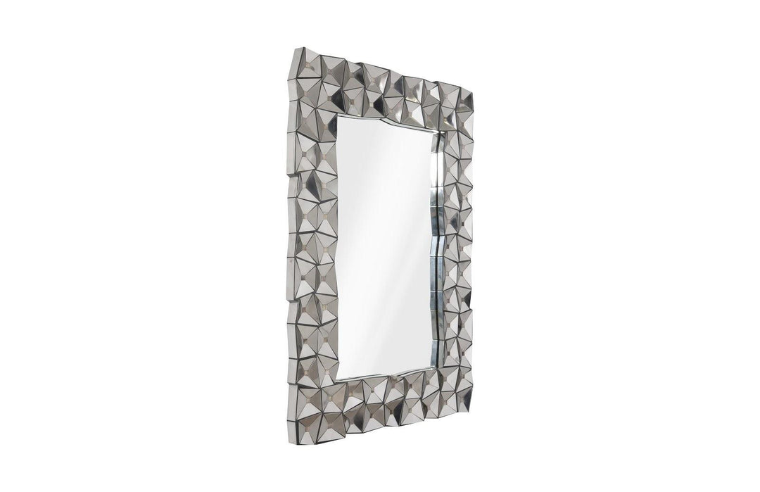 SwayLiving Divot Mirror, Stainless Steel WALL MIRRORS