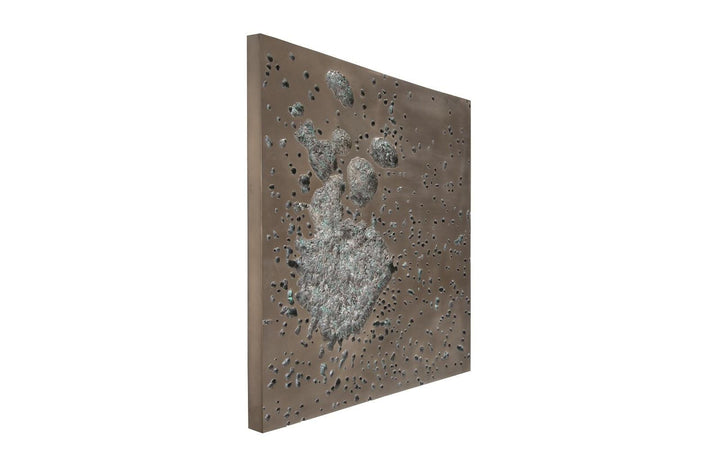 SwayLiving Splotch Wall Art, Square, Bronze Finish WALL ACCENTS