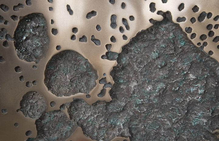 SwayLiving Splotch Wall Art, Square, Bronze Finish WALL ACCENTS
