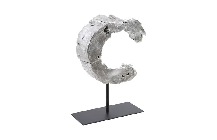 SwayLiving Cast Eroded Wood Circle on Stand DECORATIVE OBJECTS
