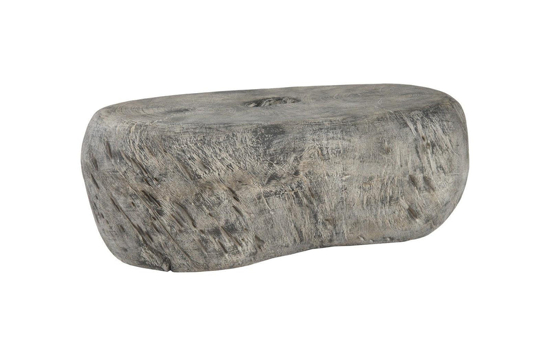 SwayLiving Cast Organic River Stone Coffee Table, Resin, Faux Gray Stone COFFEE TABLES